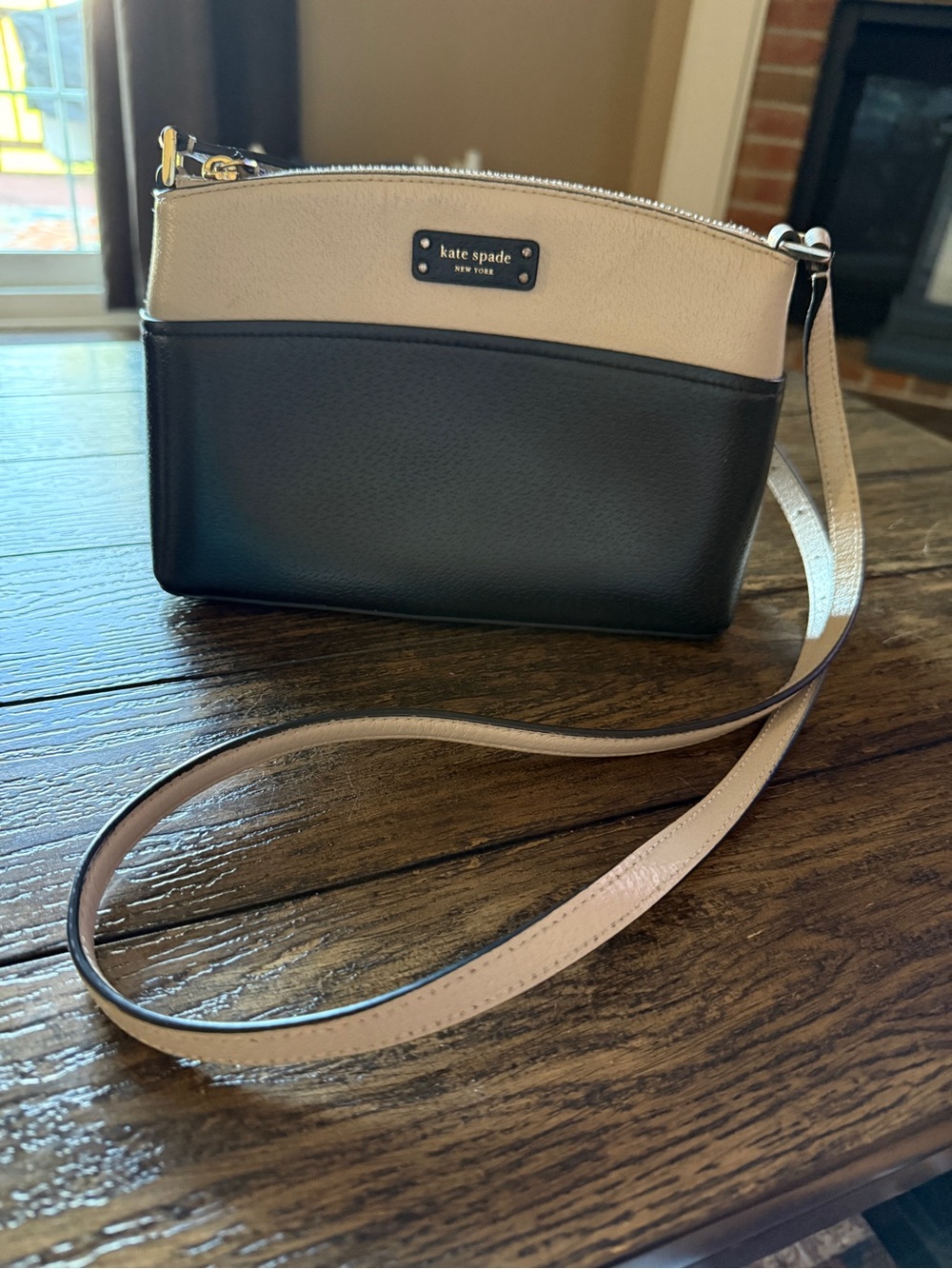 kate spade metallic gold mini zip pouch